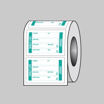 Food Shelf Life -Roll of Labels