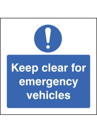 Keep Clear for Emergency Vehicles
