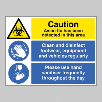 Caution - Avian Flu has been Detected in this Area  - 
