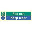 Fire Exit Only Caution - this Door Is Alarmed