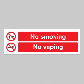 No Smoking - No Vaping