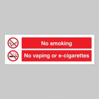 No Smoking - No Vaping - No E-Cigarettes