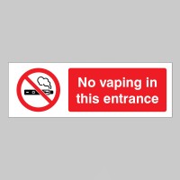 No Vaping in this Entrance