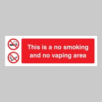 This is a No Smoking and No Vaping Area