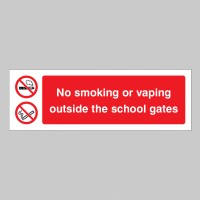 No Smoking or Vaping Outside the School Gates