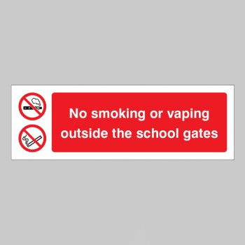 No Smoking or Vaping Outside the School Gates
