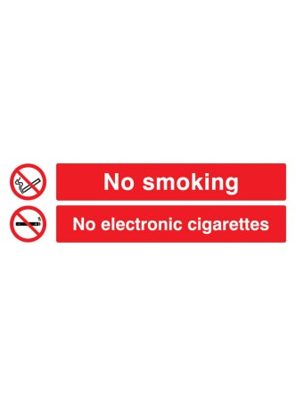 No Smoking No Electronic Cigarettes 