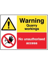 Warning - Quarry Workings - Keep Out
