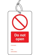 Do Not Open - Double Sided Tags (Pack of 10)