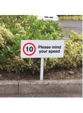 10mph - Please Mind Your Speed - Verge Sign