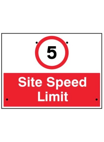 Re-Flex Sign - 5mph Site Speed Limit