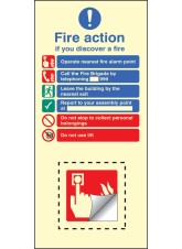 Fire Action & Call Point Set - Operate Alarm - Phone Building - Leave Building - Assembly Point