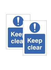 Keep Clear - Double Sided Window Sticker
