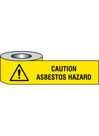 Caution - Asbestos Hazard - Barrier Tape