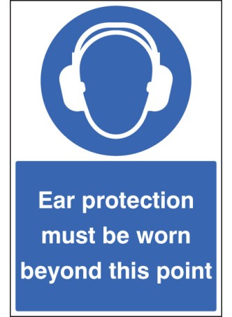 Ear Protection Must be Worn - Floor Graphic
