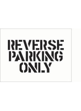 Stencil - Reverse Parking Only