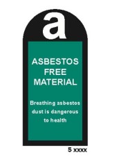 Asbestos Free Material Labels