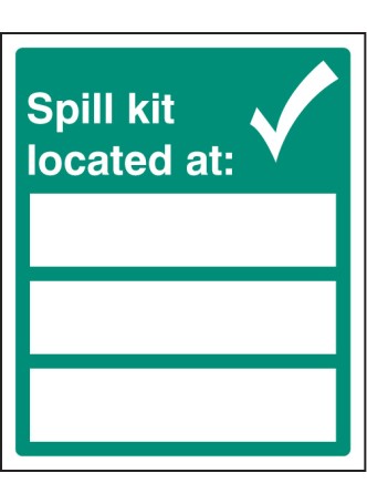 Spill Kit Located At (Space for Details)