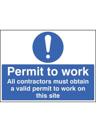 Permit to Work All Contractors Must Obtain a Permit