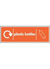 Plastic Bottles - WRAP Recycling Sign