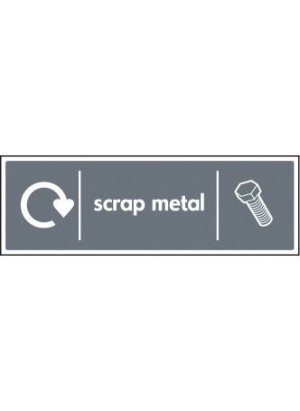 Scrap Metal - WRAP Recycling Sign