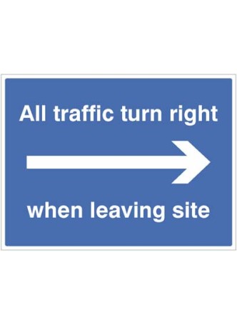 All Traffic Turn Right when Leaving Site