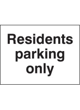 Residents Parking Only