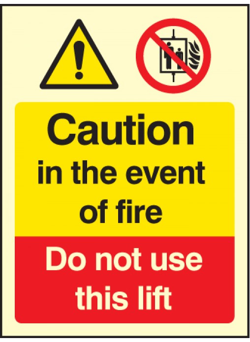caution in the event of fire - do not use this lift | model
